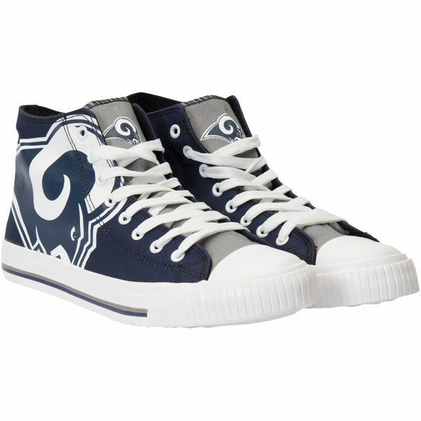 SN557)Forever Collectibles Los Angeles Rams Big Logo High Top スニーカー/ロサンゼルス・ラムズ/NFL/27cm
