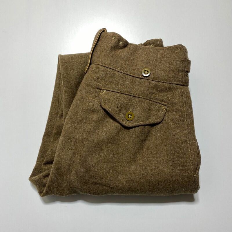 【5】50s Vintage British Army 1949 Pattern Battle Dress Trousers 50年代 ヴィンテージ 1949パターン バトルドレス ウール パンツ G1749