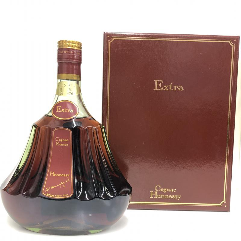【中古】【未開栓】Hennessy ヘネシー EXTRA エクストラ 旧ボトル グリーンボトル 700ml 40％ 箱付き 古酒 [240019391458]