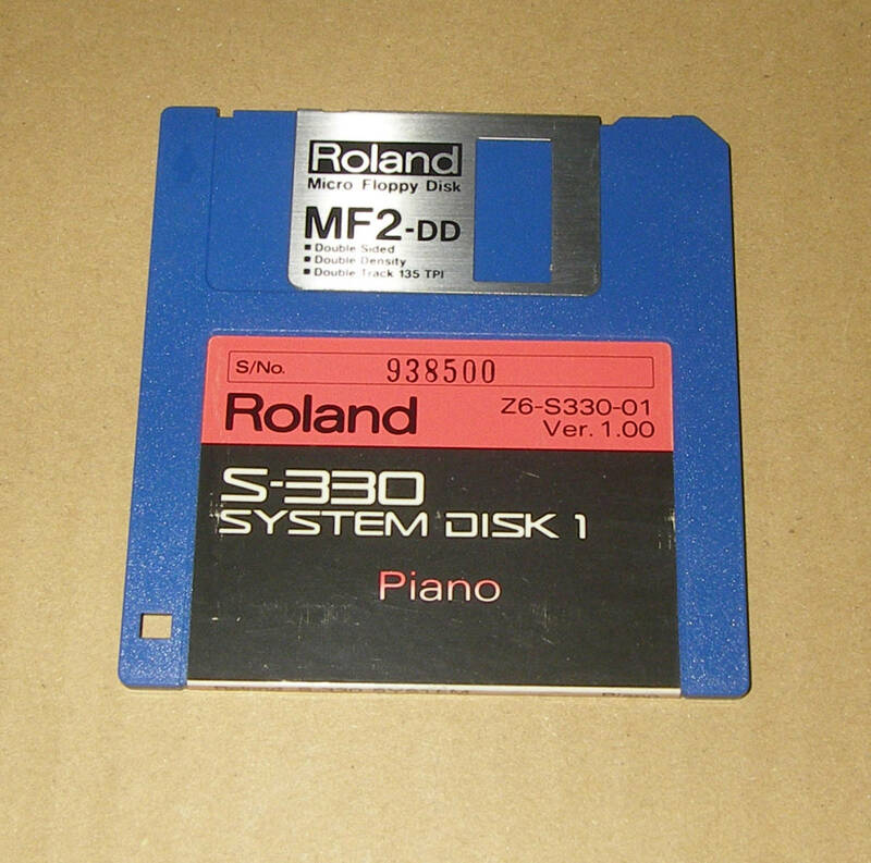 ★ROLAND S-330 SYSTEM DISK 1 Floppy Disk★OK!!★MADE in JAPAN★