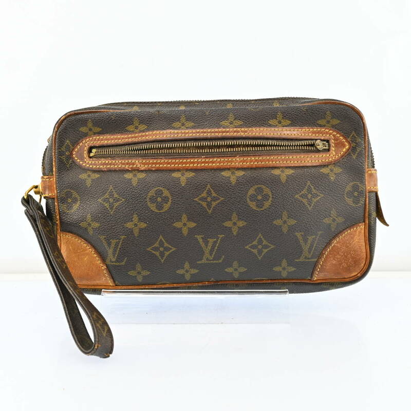 LOUIS VUITTON ルイ・ヴィトン M51825 モノグラム PVC マルリードラゴンヌGM クラッチバッグ ブラウン　H1139CC505