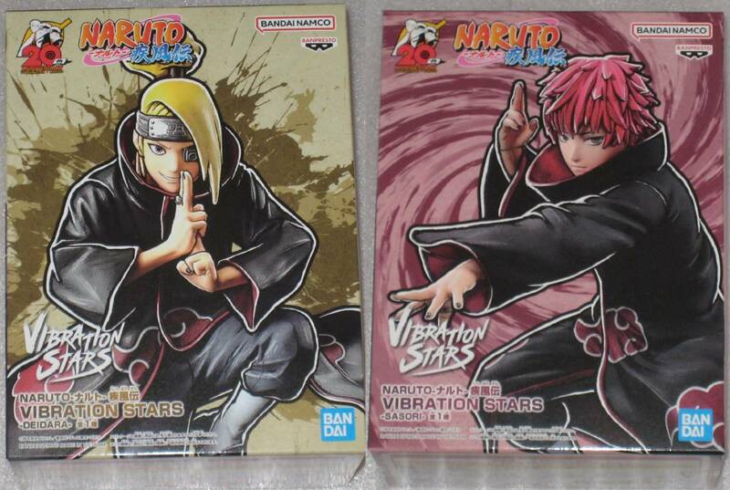 在庫2　ナルト　ナルト疾風伝　NARUTO　VIBRATION　STARS　暁　デイダラ　サソリ　フィギュア　2種セット　deidara sasori