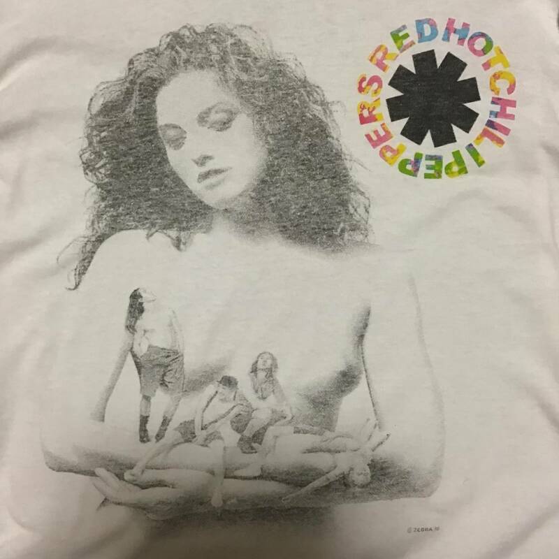 激レア ZEBRA89 RED HOT CHILI PEPPERS Mothers Milk 母乳 Vintage RHCP T-shirt / LEVIS 501 506 XX NIRVANA KURT COBAIN Pearl Jam CLASH