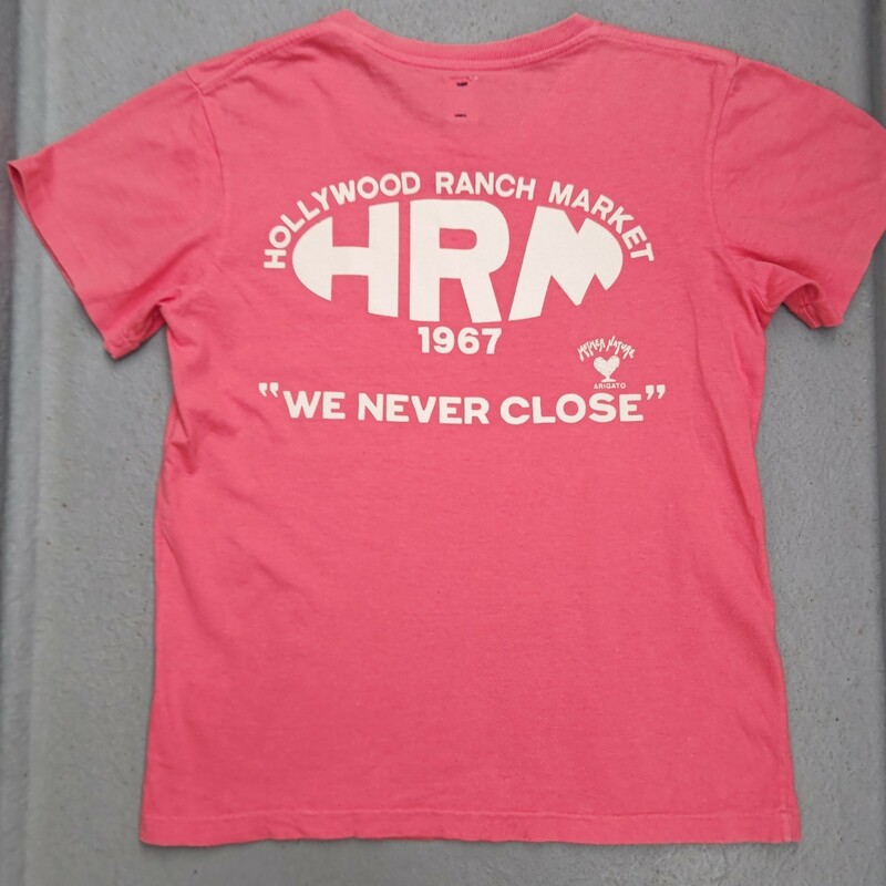 ハリウッドランチマーケット HRM 半袖Tシャツ【1】S ピンク