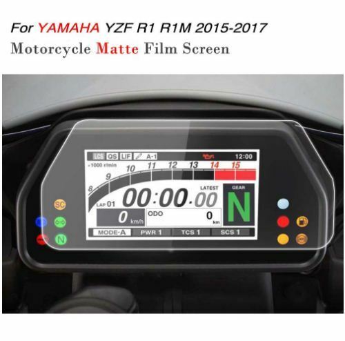 【送料無料】スピードメーター 保護フィルム YAMAHA ヤマハ YZF-R1 YZF-R1M 2015 2016 2017 オートバイ 液晶 スクリーン プロテクション