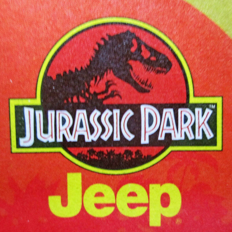 ★大人気★MATTEL JURASSIC PARK CHRYSLER JEEP/ジュラシックパーク/ティラノサウルス/恐竜/クライスラー/オフロード/マテル/ミニカー 1/64