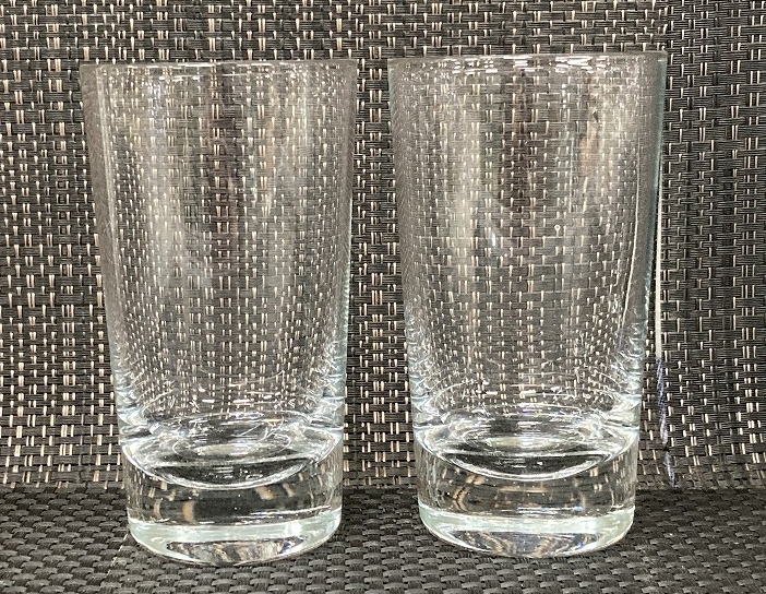 【即決】新品　昔ガラス　コップ　手造り ８オンス 230ml　タンブラー 2個セット グラス