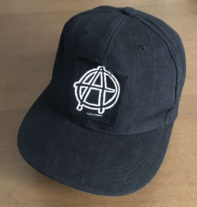 ANARCHIC ADJUSTMEN CAP パッチ キャップ 黒 SKATE 80’s 90’s カルチャー 好きに も アナーキック アジャストメント 帽子 ビンテージ