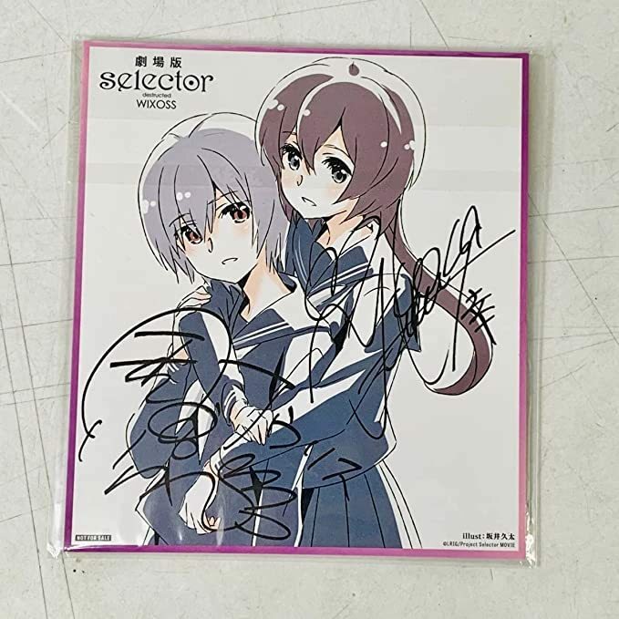 劇場版 selector destructed WIXOSS 4週目 特典ウリス＆ハナレ ミニ色紙