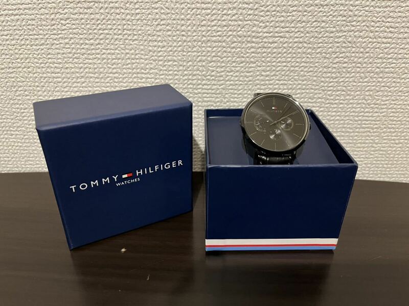 送料無料 TOMMY HILFIGER トミーヒルフィガー 腕時計 1710378 BLACK 黒 メンズ