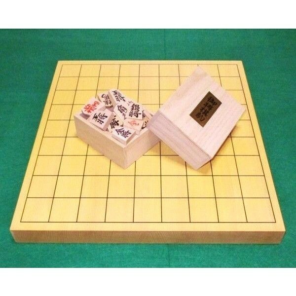 【新品】将棋セット　新榧 １寸 卓上将棋盤　　木製将棋駒