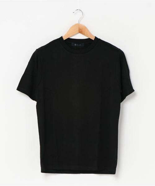 nano　universe　ナノ・ユニバース　ポンチスタンダードTシャツ　黒無地Tシャツ　大きいサイズ　XL　半袖Tシャツ