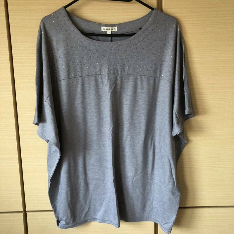 ☆美品　3can4on サンカンシオン　トップス　カットソー Tシャツ　ゆったり　L☆