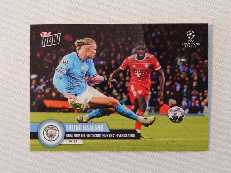 topps now card Erling Braut Haland Manchester City 094 UCL 2022-23 トップスナウ カード アーリング・ハーランド シティ サッカー 2