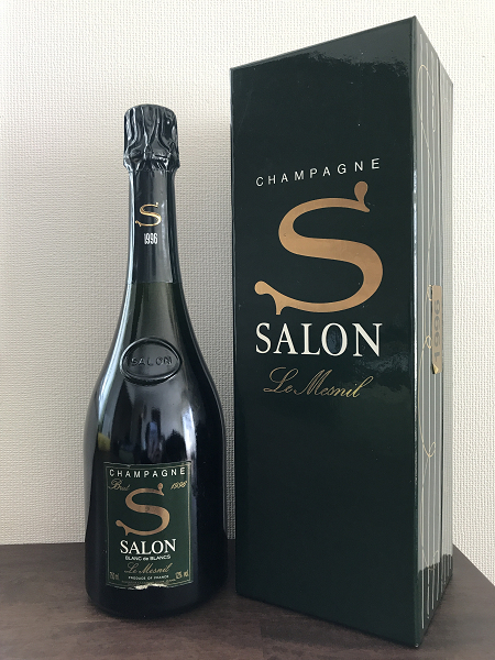 SALON サロン ブラン・ド・ブラン 1996 12％ 750ml シャンパン 元箱 ラベルダメージ有/古酒/スパークリング/ワイン/未開栓