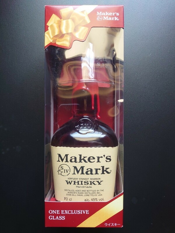 【ヤマト匿名送】数量限定品グラス付き MAKER'S MARK Red Top メーカーズマーク レッドトップ 正規品 700ｍｌ箱入り バーボン ウイスキー