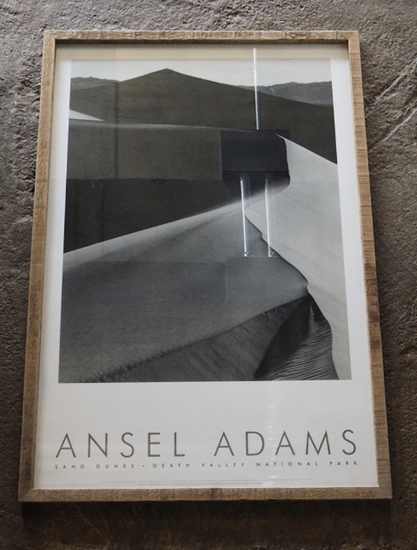 90's ANSEL ADAMS Official Picture print"SAND DUNES, DEATH VALLEY NATIONAL PARK"★90's アンセルアダムス特大プリント
