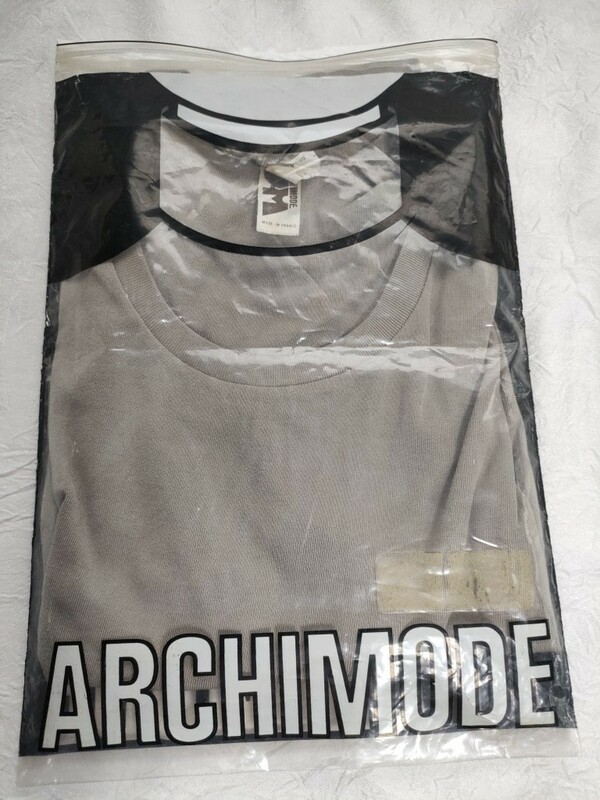 未使用経年品　フランス製　ARCHIMODE　利休茶系Tシャツ