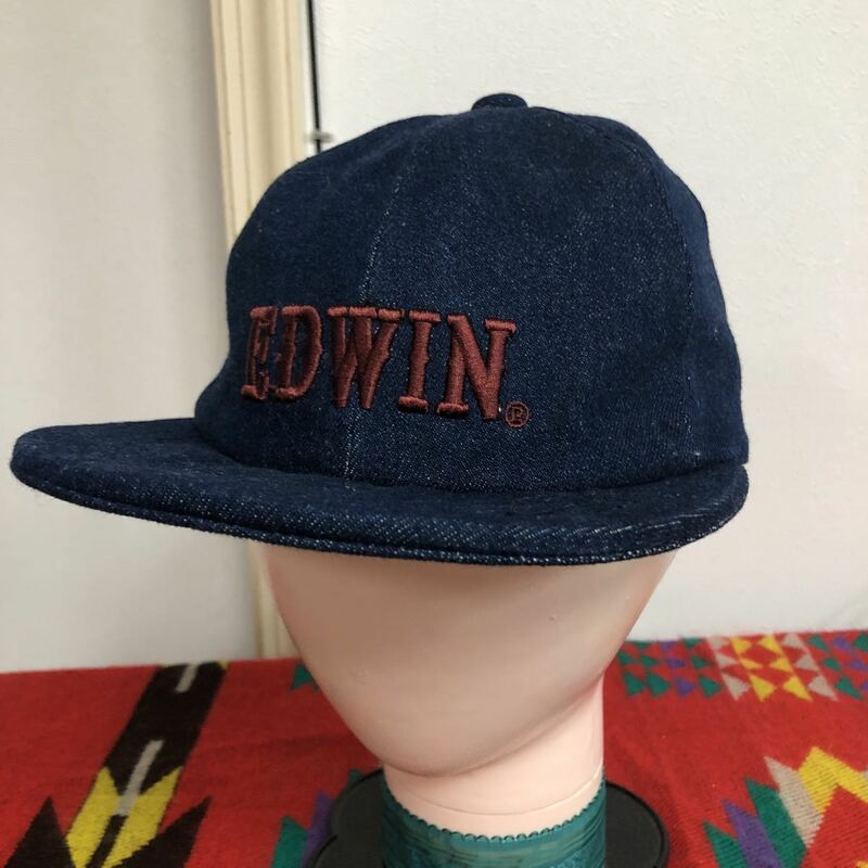 美品 EDWIN デニムキャップ 帽子 エドウィン キャップ