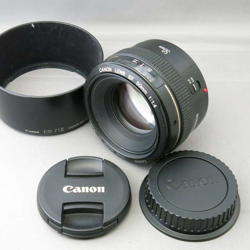 【美品】Canonキャノン　キヤノン　EF50mmF1.4USM　★NO.7134