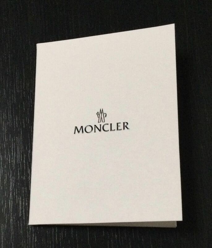 MONCLER モンクレール レシートケース【紙製】★非売品