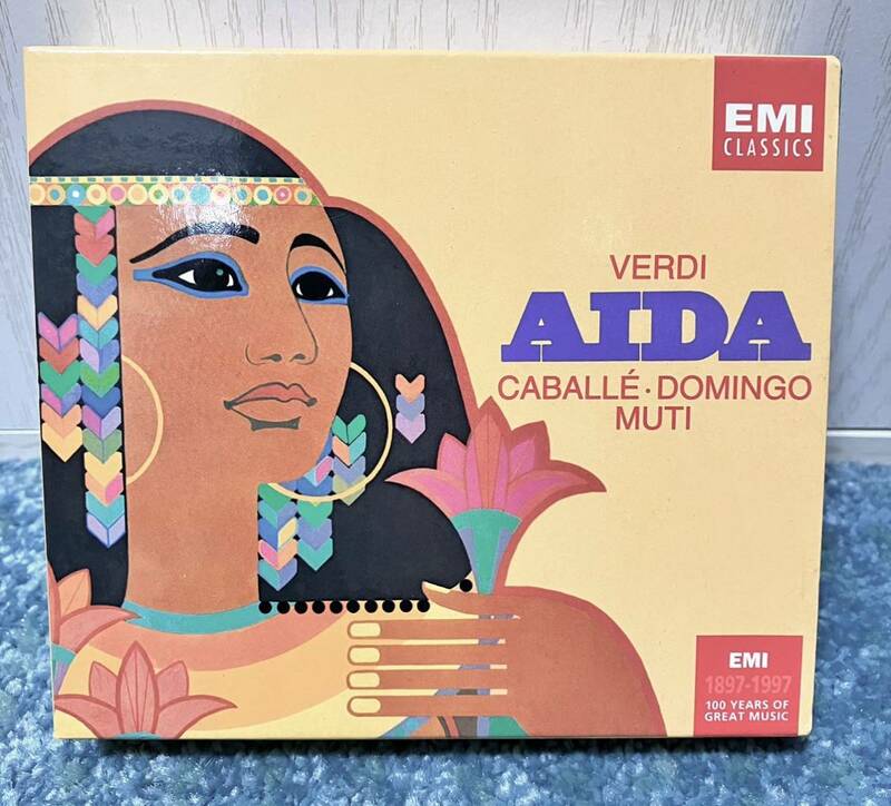 ヴェルディ アイーダ 全曲 3CD リッカルド・ムーティ Verdi Aida Riccardo Muti 1974 Covent Garden