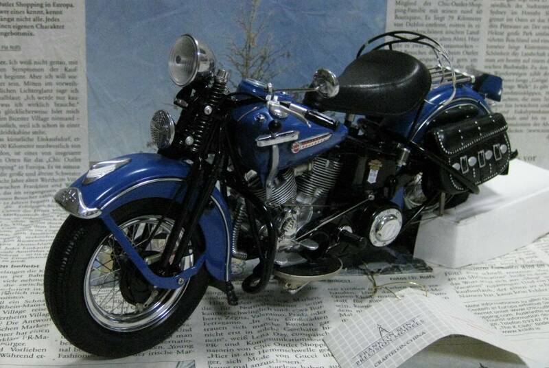 ★激レア絶版*フランクリンミント*ハーレー*1/10*1948 Harley-Davidson Panhead FL ブルー