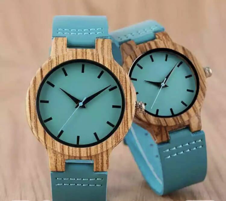 新品★腕時計★送料無料★アナログ★木製腕時計★革ベルト★木製★軽量★メンズ