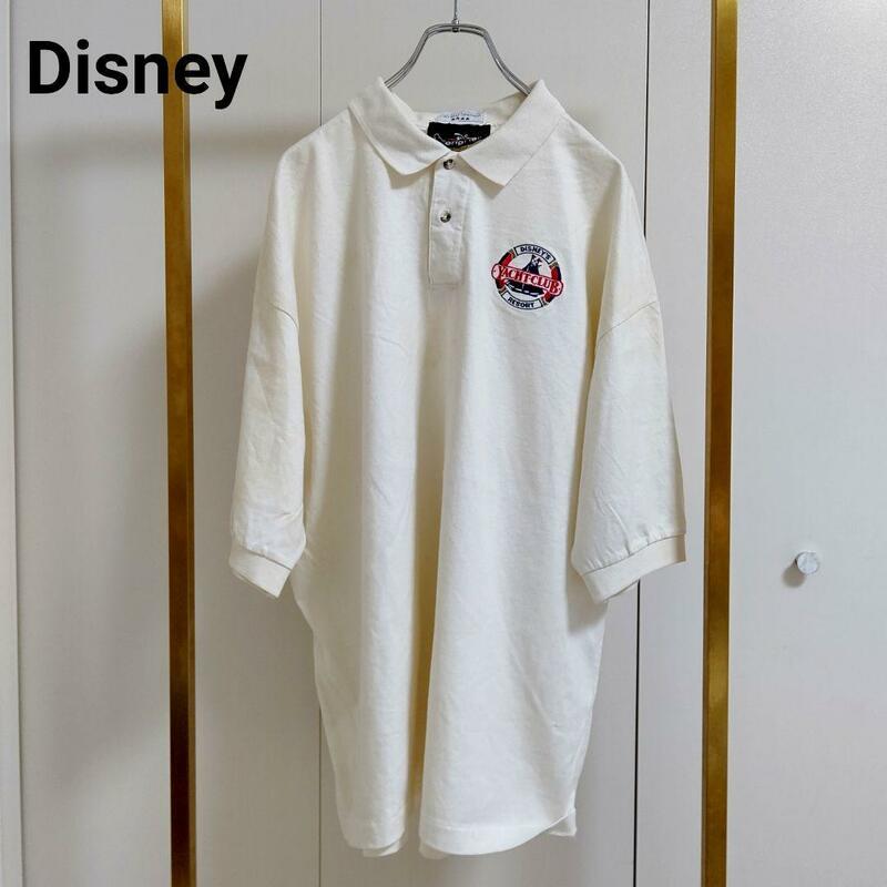 Disney(ディズニー）XXL/ホワイト/ポロシャツ