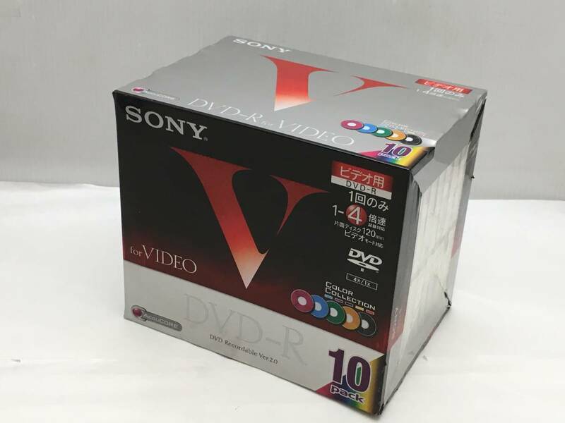 ■未使用未開封 SONY ソニー DVD-R 1回録画用 10枚入り 1～4倍速 120分 ビデオモード対応■