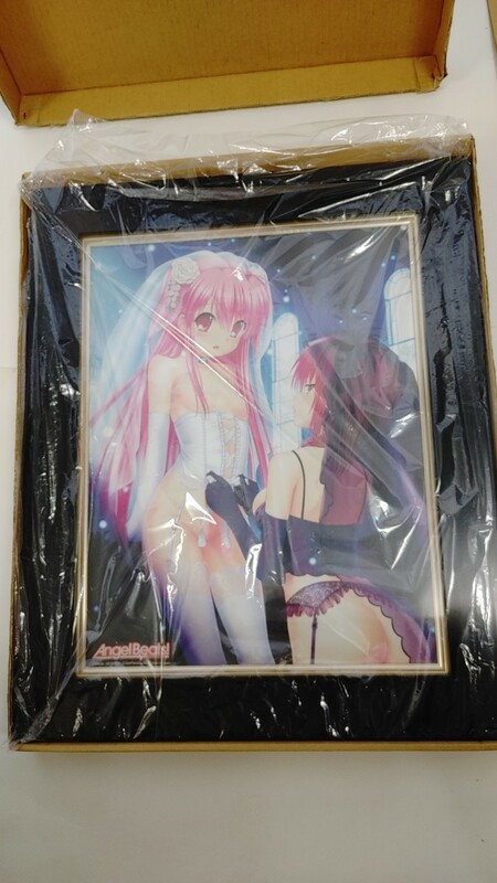 未使用美品！ 大型キャンバスアート 額装 Angel Beats! ユイ＆岩沢 Pikatto Anime　エンジェルビーツ　ヘブンバーンズレッド