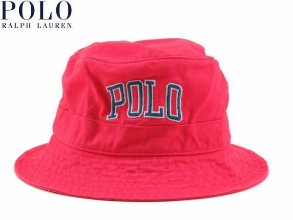 POLORalphLauren ポロラルフローレン 『POLO』刺繍ロゴ コットンハット HAT ピンク 467 L/XLサイズ