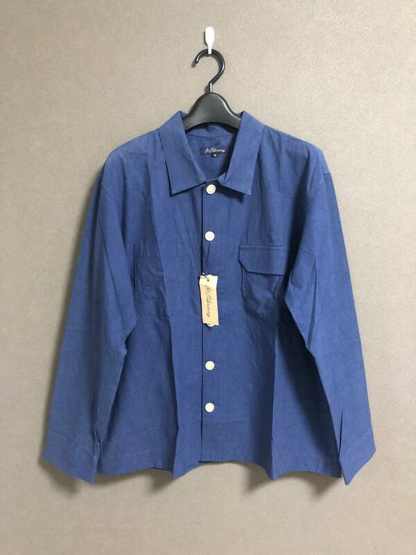 新品 GOFUKUSAY Big Shirts ワイド ビッグ シャツ ジャケット 14SS-GFS-003 ゴフクセイ L ブルー