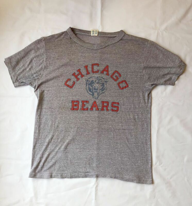 80s Champion CHICAGO BEARS vintage t-shirt NFL チャンピオン シカゴ ベアーズ tシャツ アメリカ製 ビンテージ USA製 染み込み