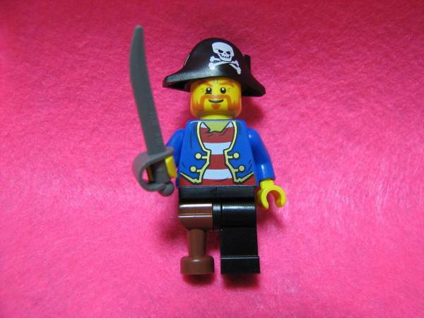 ☆レゴ-LEGO★フィグ★義足に剣を持った海賊帽の海賊★新品★フル装備でお得★レア品★