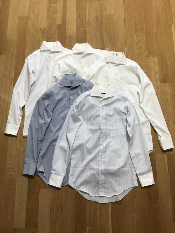 5着セット スーツセレクト オリヒカ ワイシャツ ワイドカラー SUIT SELECT ORIHICA シャツ スーツ ドレスシャツ SHIRT