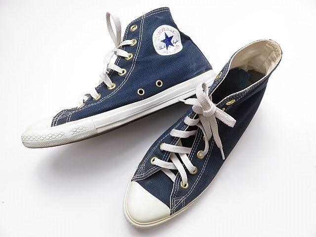 コンバース　CONVERSE　ハイカット　スニーカー　紺　25.0cm