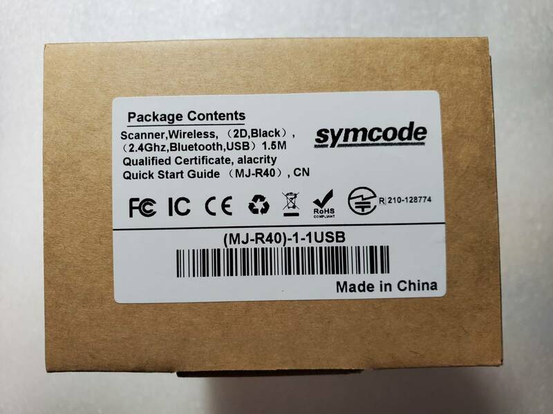 Symcode R40DB バーコードリーダ 手持 二次元/一次元 液晶読取対応 Bluetooth/2.4GHz無線/USB接続 ②