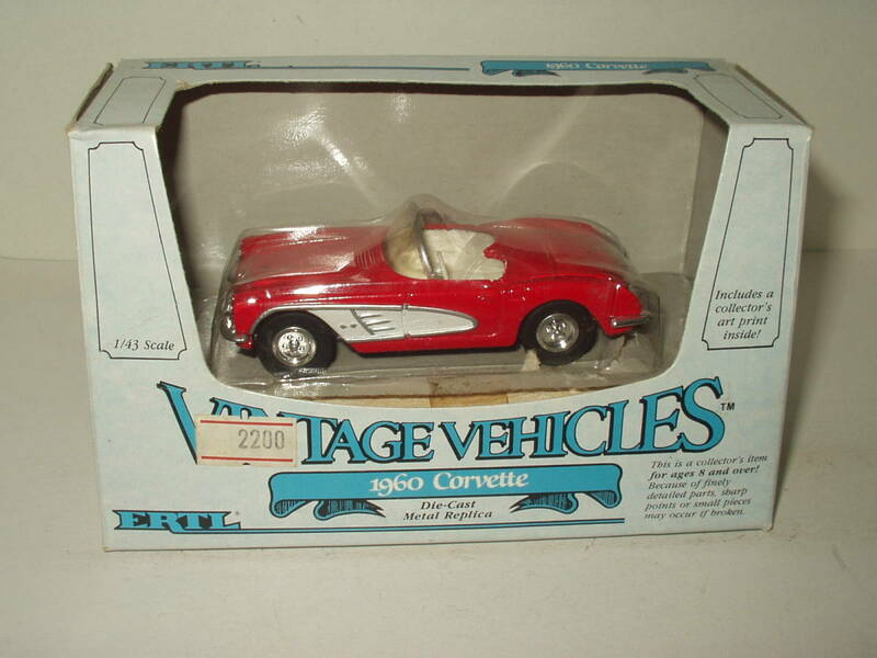 Ertl 1960 Chevrolet Corvette / アーテル 1960 シボレー コルベット ( 1:43 )