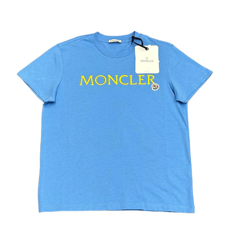 新品 Sサイズ MONCLER ロゴ 刺しゅう Ｔシャツ モンクレール