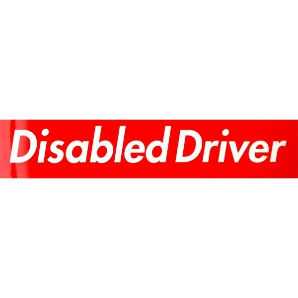 カーマグネット Disabled Driver 箱枠　(障害者マーク 障がい 車椅子)