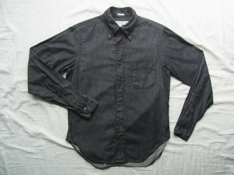 INDIVIDUALIZED SHIRTS インディビジュアライズド シャツ　ブラックシャンブレー　ボタンダウンシャツ　サイズ 14 - 31　MADE IN USA