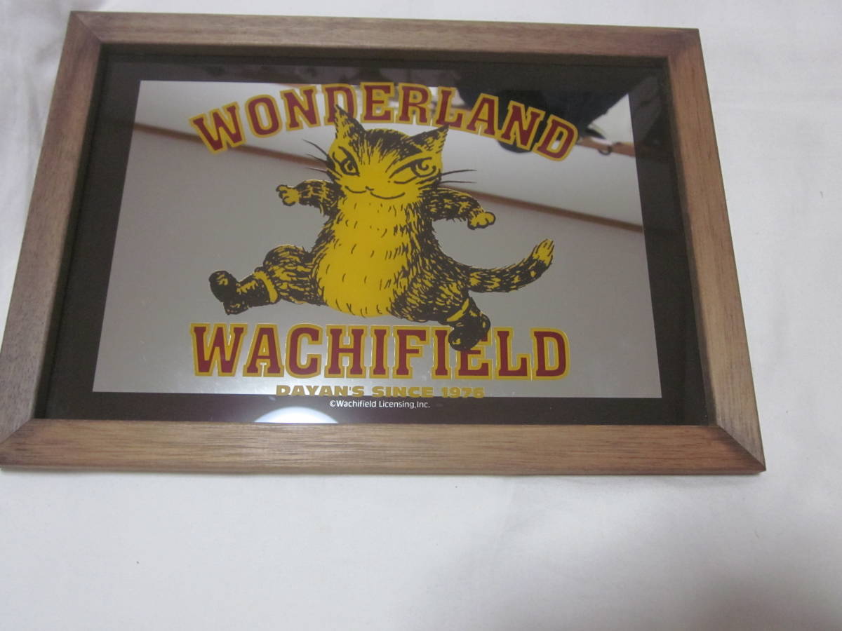 ■【わちふぃーるど】■【猫のダヤン】■【パブミラー　鏡】■【木製の額】■【日本製】■ダヤン　ミラー