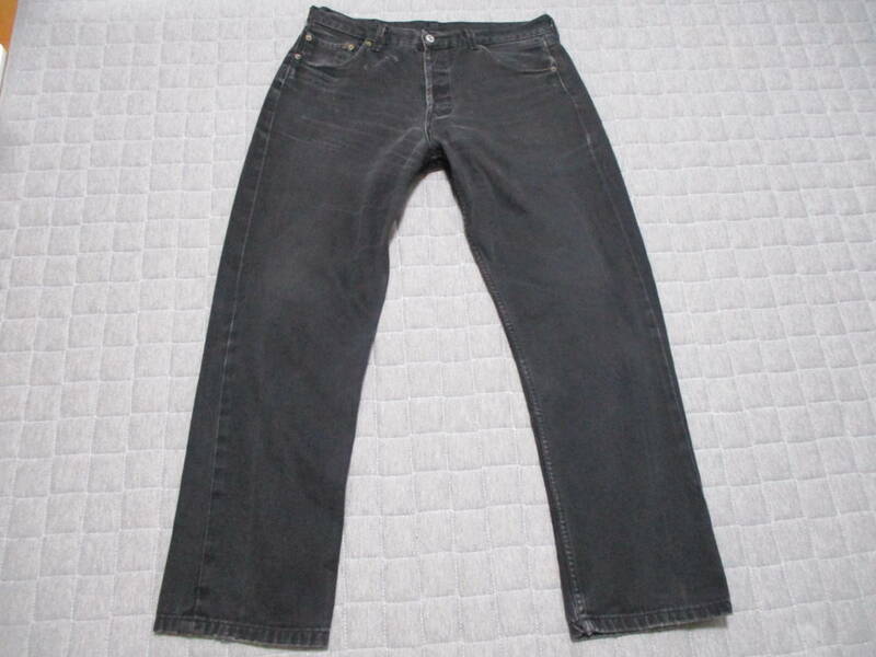 リーバイス Levis 501 USA 先染め ブラック W36 W34 ブラックデニム　