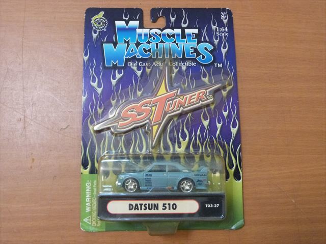 ブルーバード510SSS　MUSCLE MACHINES マッスルマシーン 1：64　　ミニカー拍卖
