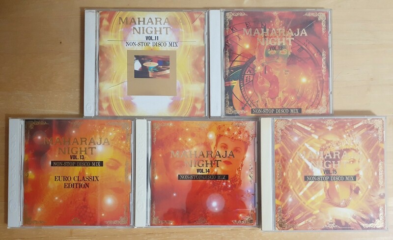 MAHARAJA NIGHT NON-STOP DISCO MIX 5枚セット (Vol.11 12 13 14 15) 15は初回盤 BONUS CD SINGLE付き マハラジャ ナイト