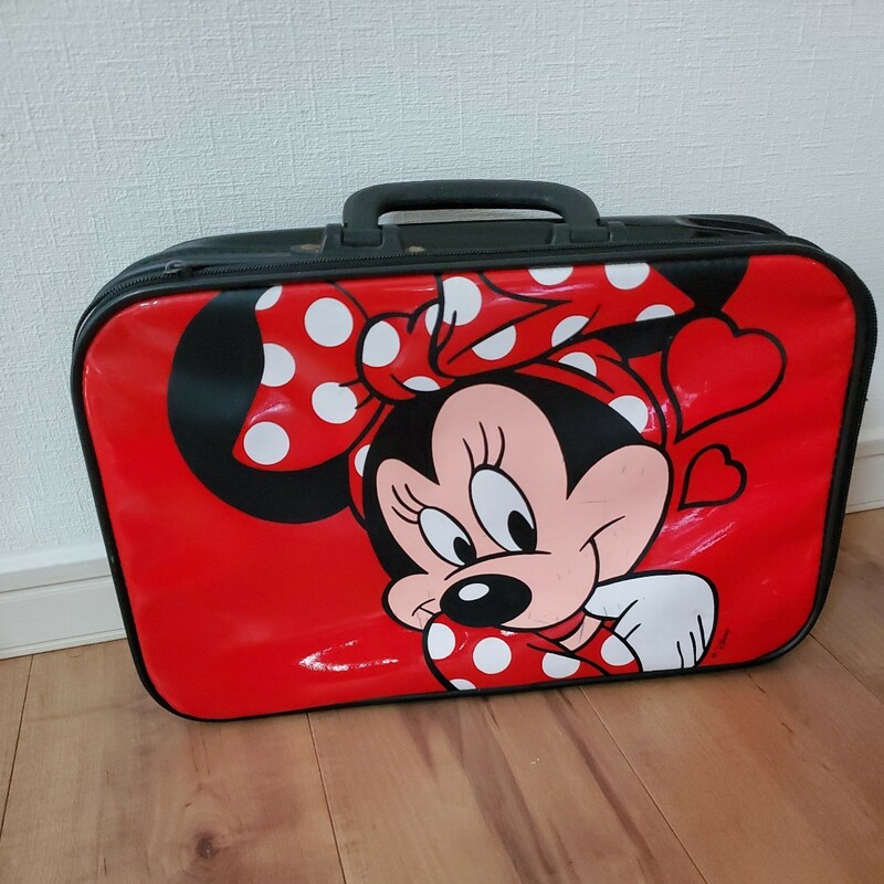 ディズニー　ミニーマウス　トランク　バッグ　年代物　海外で購入！