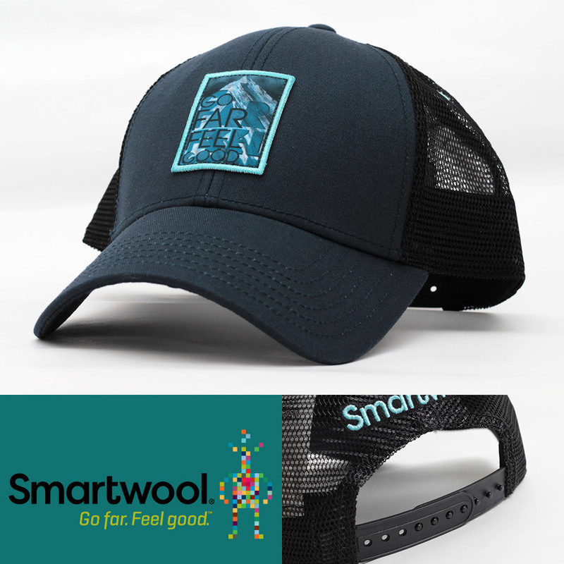 メッシュキャップ 帽子 メンズ スマートウール SmartWool Go Far Feel Good Trucker Hat ディープネイビー 1GDTV-01 USA ブランド