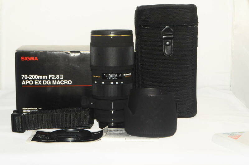 極上品 ケース・元箱付き　SIGMA　シグマ APO 70-200mm F2.8IIEX DG MACRO HSM FOR Nikon #00044