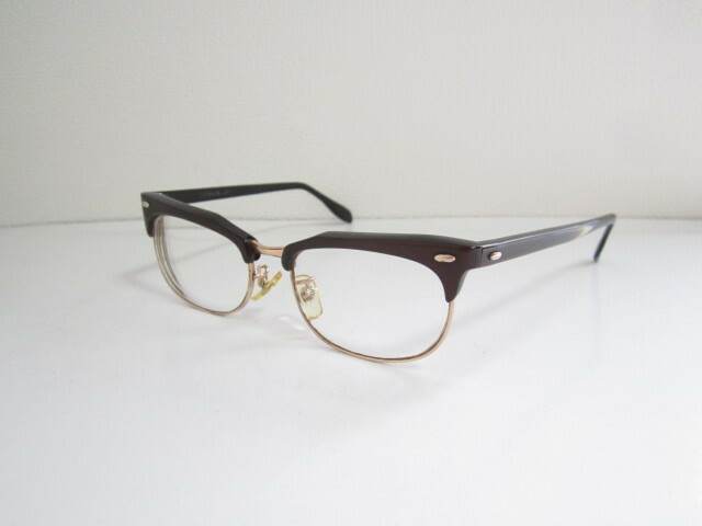 籠◆1960's　希少品　ビンテージ　レトロ　オーストラリア製　VIENNALINE　1/10　12KGF　ベンナーライン　装飾　眼鏡　中古